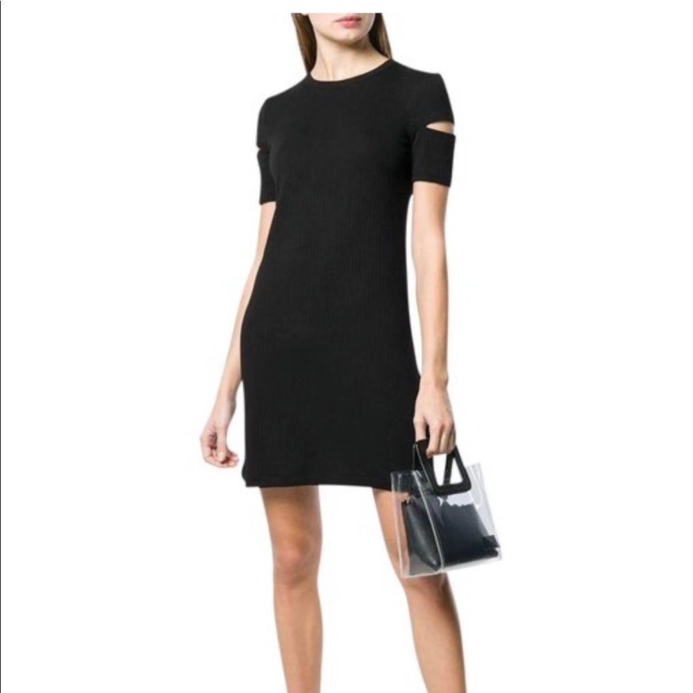 Helmut Lang short sleeve dress Large
